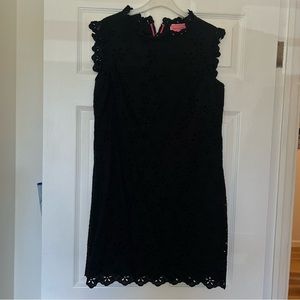 Kate Spade Black Eyelet Dress